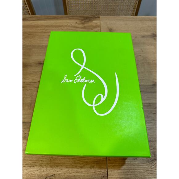 Sam Edelman Odette Heel Alpine Ivory Leather Upper Size 8 NIB Dressy Flared Heel - Picture 13 of 13